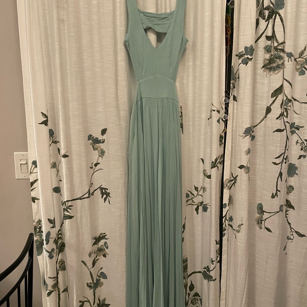Summer super soft maxi dress! Light aqua, super comfortable.